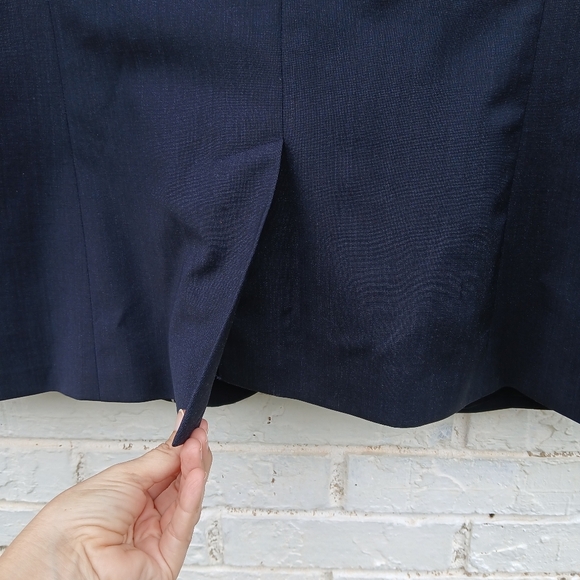 Talbots Wool Blend Blazer Navy Size 8p - Picture 5 of 6